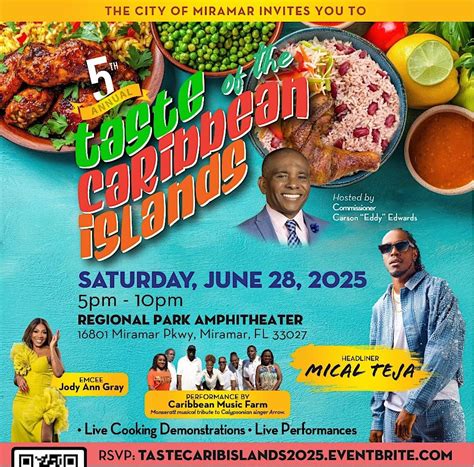 Taste of the Caribbean Islands 2025, The Miramar Amphitheater at ...