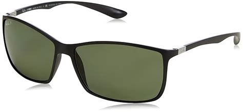 Ray-Ban Mens Liteforce Sunglasses (RB4179) Plastic,Carbon Fiber,Peek ...