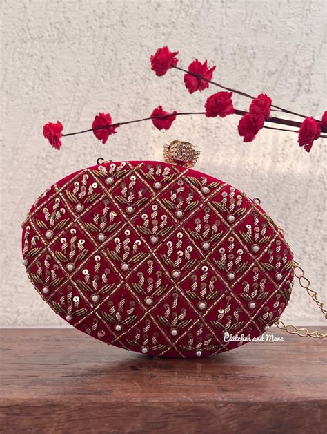 Ananya Big Capsule Clutch Pink | ClutchesandMore – Clutches and More
