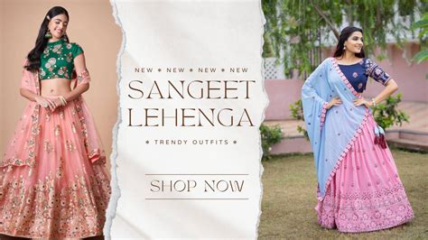 Captivating Sangeet Lehenga Choli - Elevate Your Style with Stunning D ...