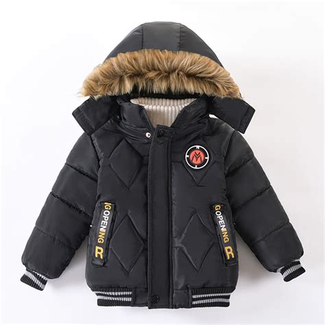 Boys Puffer Coat Boys Winter Coats with Pocket Zip up Hooded Coat ...