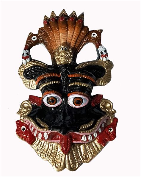 Salvus APP SOLUTIONS Narsingh Black face Wall Hanging Metal Mahakal ...