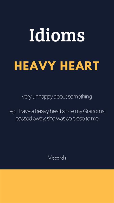 Heavy On The Heart Meaning at Despina Blanco blog