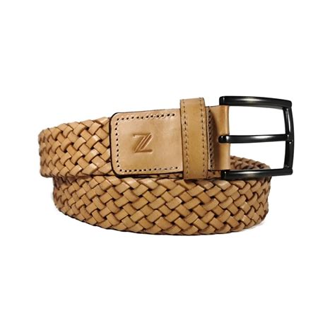 Buy Mens Braided Belt Bone Color Leather - LeatherBeltsOnline.com
