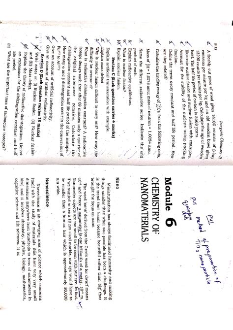 Nano chem - nano chemistry lecture notes - Inorganic Chemistry of 2 ...