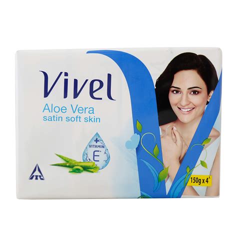 Buy Vivel Bathing Soap, Aloe Vera, 150g, (Pack of 4) Online at Low ...