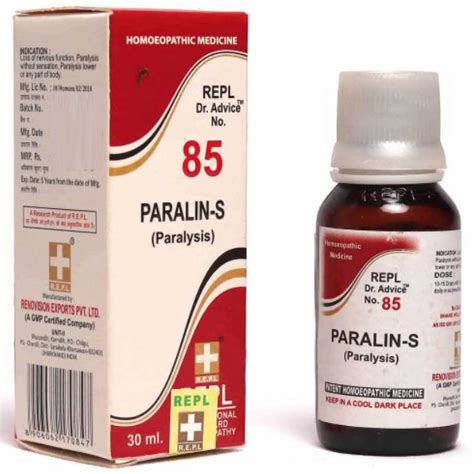 Buy REPL Dr. Advice No.85 Paralin-S Drops, 30 ml | 19 Minutes Delivery ...