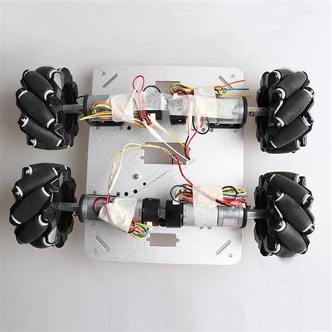 ThinkRobotics 4WD Metal Robot Chassis Kit with Mecanum Wheels ...