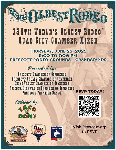 138th Worlds Oldest Rodeo Quad City Chamber Mixer, Prescott Frontier ...
