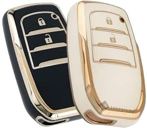 SHOPOFLUX TPU Key Cover Compatible with Toyota Innova Crysta | Hilux ...