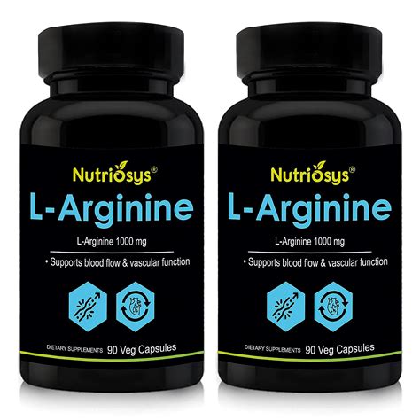Nutriosys L-Arginine 1000mg - 90 Capsules Pack of 2 : Amazon.in: Health ...