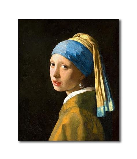 Sikhash Famous Artist Canvas Paintings, Johannes Vermeer - Girl with a ...