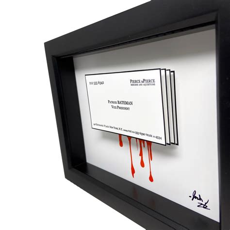 Patrick Bateman Business Card American Psycho Business Card 3D | Etsy