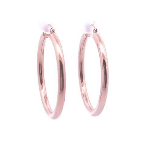 Medium 14k Gold Hoop Earrings - The Jewelry Exchange | Direct Diamond ...