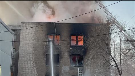 Apartment Building On Fire