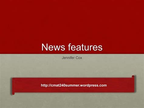 Image result for Feature Writing Lecture