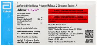Gluformin G1 Forte Tablet 15: Uses, Side Effects, Price & Substitutes