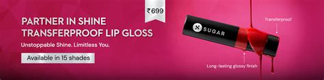 SUGAR Transferproof Lipsticks Collection - Niacinamide Vitamin C Indian ...