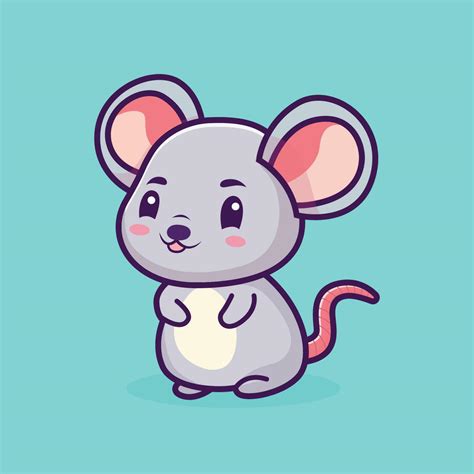 Cute little Rat cartoon vector illustration for comic and kids book ...