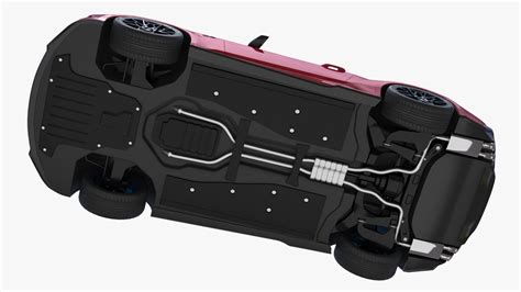 3D Ford Mustang 2024 Red Rigged model | 3D Molier International