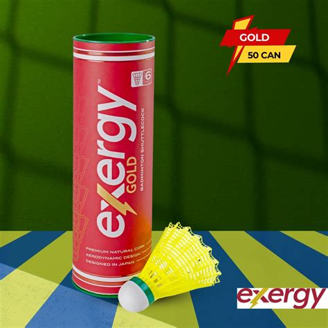 Exergy Gold Nylon Shuttlecock, Yellow - 50 Cans – Prokicksports