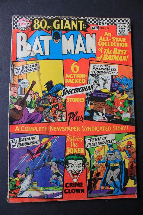 Vintage Batman Comic Book Covers