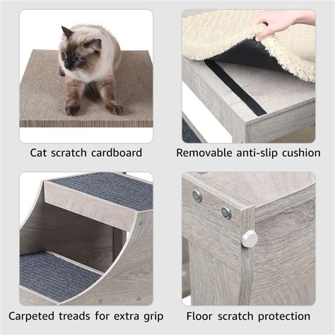 unipaws Pet Bunk Bed with Removable Step for Dogs India | Ubuy