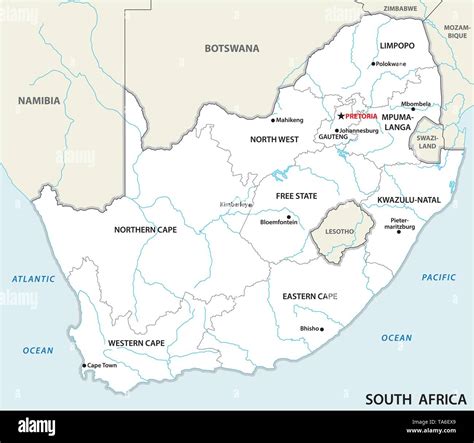 Maps South Africa Gauteng Johannesburg 315 Gauteng Map Stock Photos,