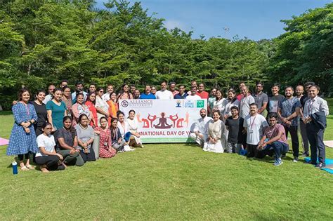 Celebrating International Yoga Day 2024 at Alliance University