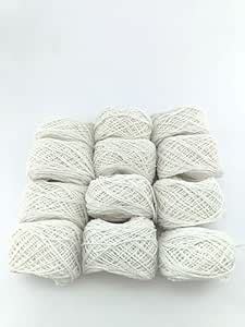 advancedestore Natural Cotton Twine Thread Balls, Pack of 12, [60Meter ...