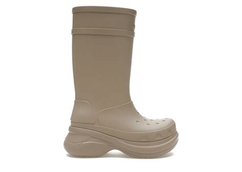 Balenciaga X Crocs Boot Beige Rubber Price in India | Culture Circle