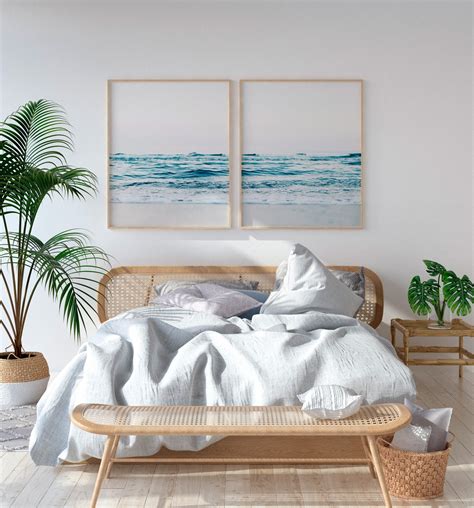 Coastal Wall Decor Bedroom Wall Decor Above Bed Wall Art - Etsy