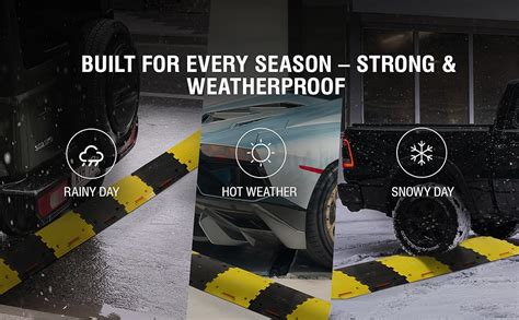 LADWA 6 Piece, 3 Mtrs Rubber Rumblers Road Safety Speed Breaker/Speed ...