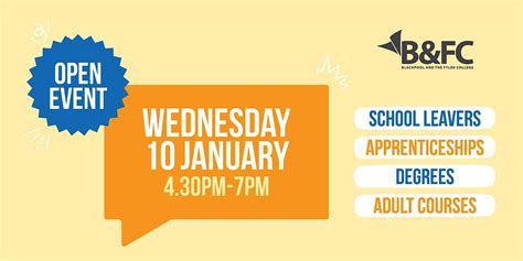 Blackpool & The Fylde College Open Event, Blackpool and The Fylde ...