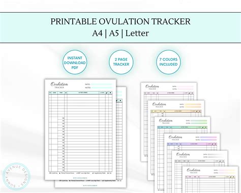 Printable Ovulation Test Strips Tracker, Digital OPK Test Sheet, Ovulation Predictor Kits Log ...