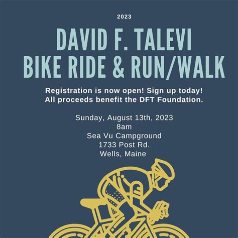 Annual David F. Talevi Foundation Bike Ride & Run/Walk, Sea Vu ...