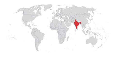 8 Free Printable and Blank India Map with States & Cities | World Map ...