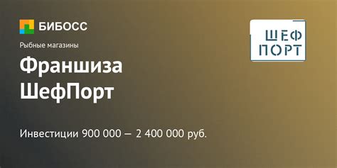 Франшиза ШефПорт: цена, описание, отзывы