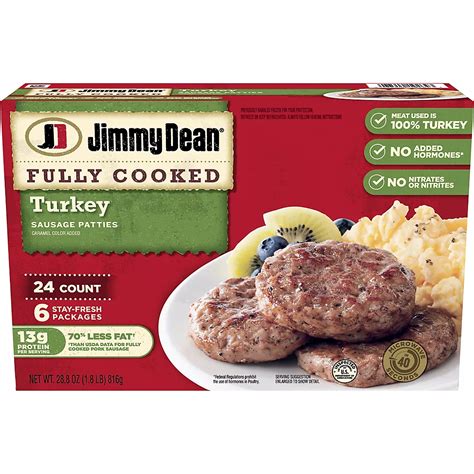 Jimmy Dean Turkey Sausage Patties, 24 ct. | BJ's Wholesale Club
