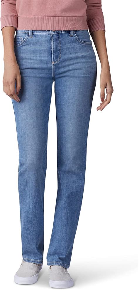 Buy Lee Women's Instantly Slims Classic Relaxed Fit Monroe Straight Leg ...