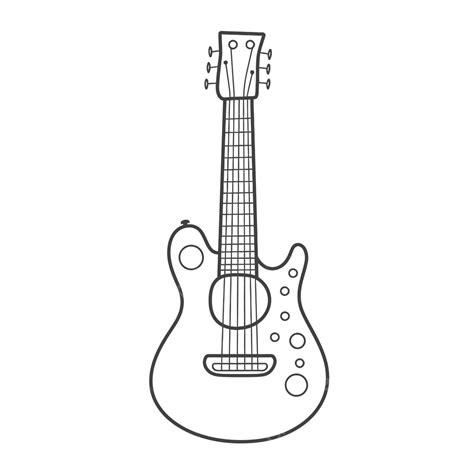 Electric Guitar Colouring Pages - Printable Planet
