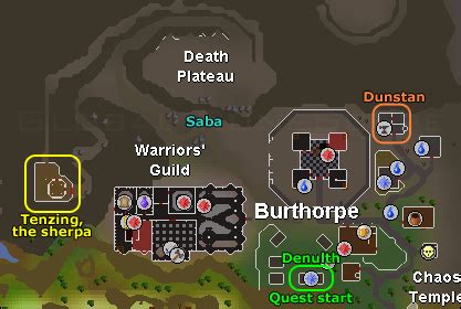 Death Plateau Quest Guide - Global RuneScape