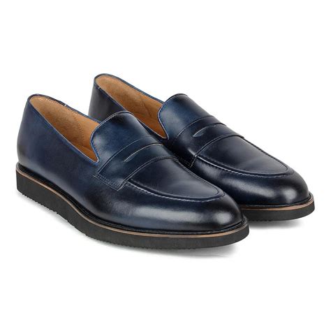 Navy Blue Lightweight Penny Loafers – FELLMONGER