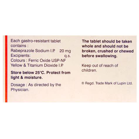 Rablet 20 Tablet | Uses, Side Effects, Price | Apollo Pharmacy