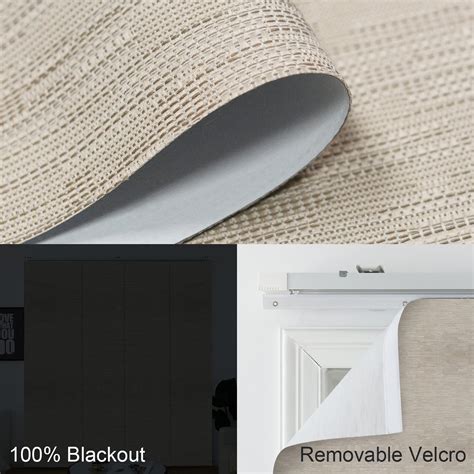 Buy Yoolax Motorized Sliding Panel Track Blind Blackout Smart Vertical ...