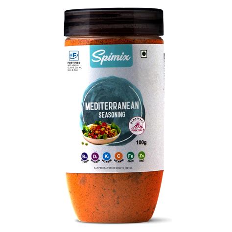 SPIMIX Mediterranean Mixed Herbs & Masala | 100g | Made Healthier with ...