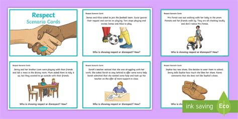 Respect Scenarios Cards | Primary Resources | Twinkl