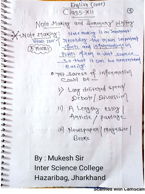 Image result for Note Making and Summarizing