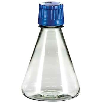 TriForest FPC1000S Flat-Base Sterile Erlenmeyer Shaker Flask, PC, 1000 ...