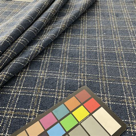 PKL Studio Glendale Plaid Chenille Navy | Medium/Heavyweight ...